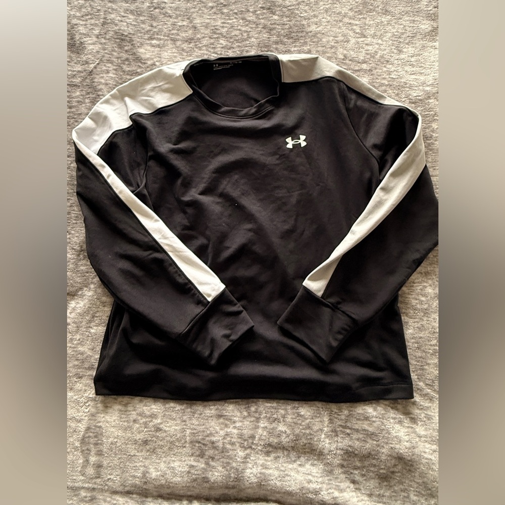 Under Armour Black and Gray Athletic Top